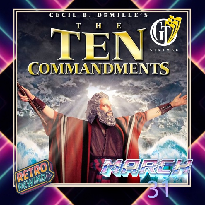 1956年電影《十誡》海報。（翻攝自Golden Ticket Cinemas臉書）